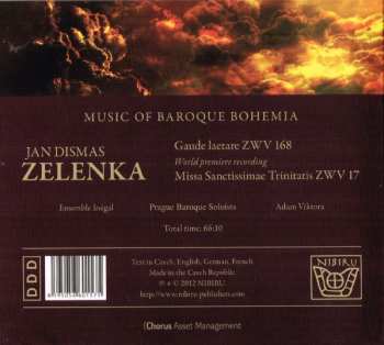 CD Jan Dismas Zelenka: Gaude Laetare ZWV 168 • Missa Sanctissimae Trinitas ZWV 17