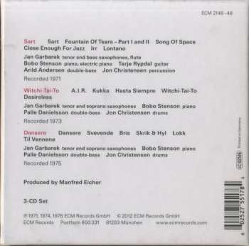 3CD/Dobozkészlet Jan Garbarek: Dansere
