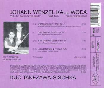 CD Jan Kalivoda: Werke Für Klavier Zu Vier Händen