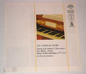 LP Jan Panenka: Sonate En Fa Mineur "L'Invocation"; Les Adieux (Rondo); Douze Études Mélodiques: Nos 3, 5, 11
