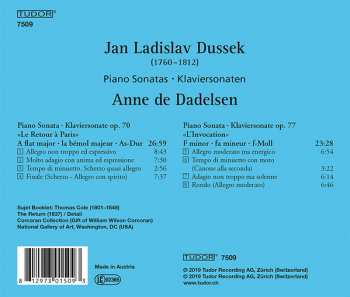 CD Jan Ladislav Dusík: Piano Sonatas