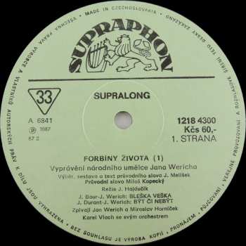 LP Jan Werich: Forbíny Života (1)