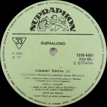 LP Jan Werich: Forbíny Života (1)