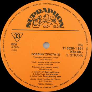 LP Jan Werich: Forbíny Života (2)