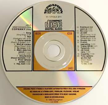 CD Jana Kratochvílová: Copánky (Big Hits)