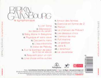 2CD Jane Birkin: Birkin / Gainsbourg: Le Symphonique / Arabesque LTD