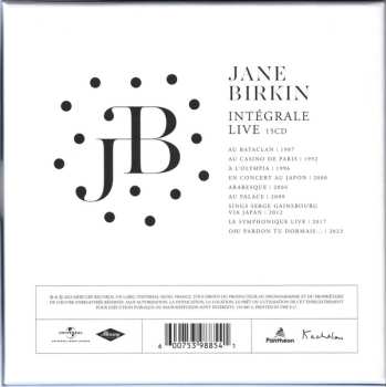 15CD/Dobozkészlet Jane Birkin: Intégrale Live