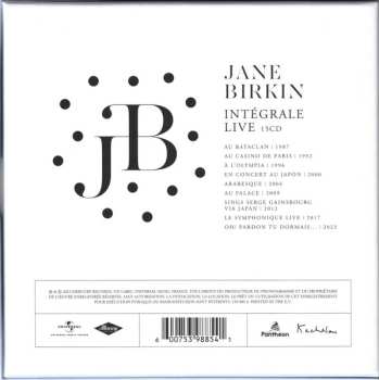 15CD/Dobozkészlet Jane Birkin: Intégrale Live