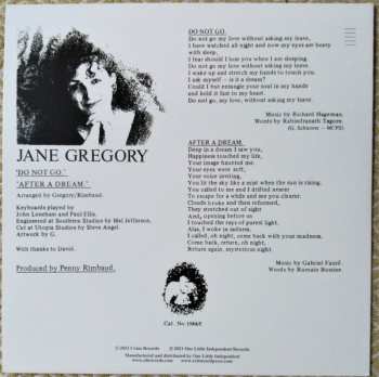LP Jane Gregory: Do Not Go