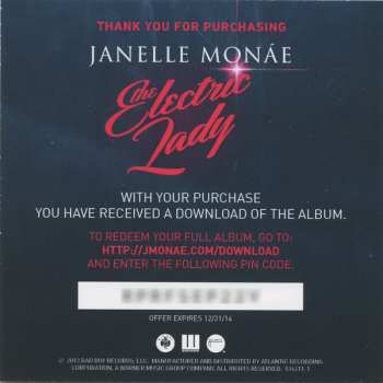 2LP Janelle Monáe: The Electric Lady