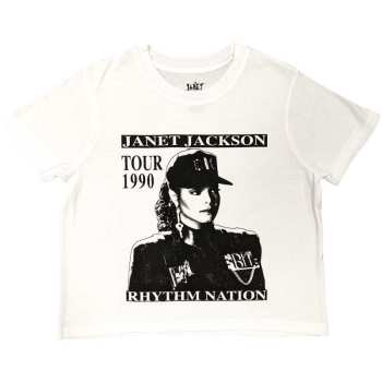 Merch Janet Jackson: Női Crop Top Rhythm Nation