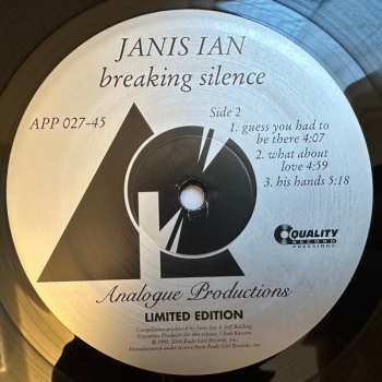 2LP Janis Ian: Breaking Silence LTD