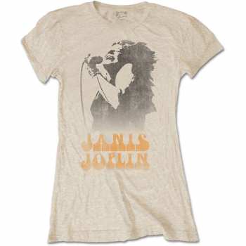 Merch Janis Joplin: Női Póló Working The Mic 