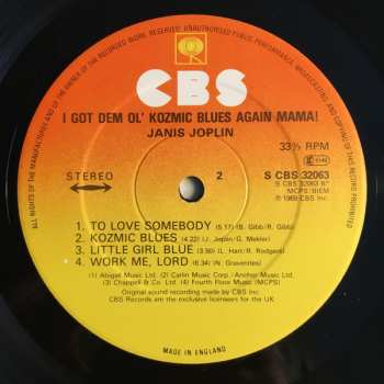 LP Janis Joplin: I Got Dem Ol' Kozmic Blues Again Mama!