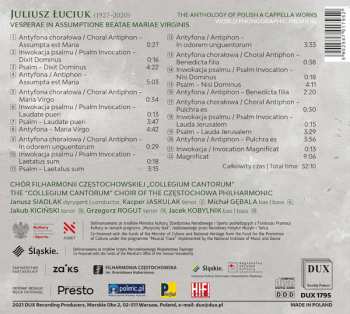 CD Chor Filharmonii Częstochowskiej Collegium Cantorum: Vesperae In Assumptione Beatae Mariae Virginis Collegium 