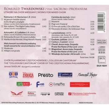 CD Chor Filharmonii Częstochowskiej Collegium Cantorum: Sacrum; Profanum