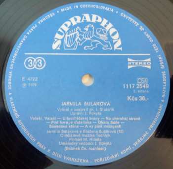 LP Jarmila Šuláková: Jarmila Šuláková