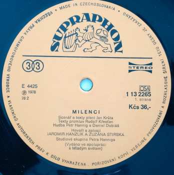 LP Jaromír Hanzlík: Milenci