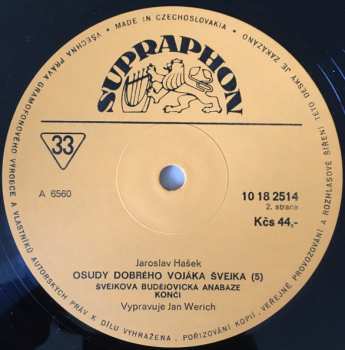 LP Jaroslav Hašek: Osudy Dobrého Vojáka Švejka 5