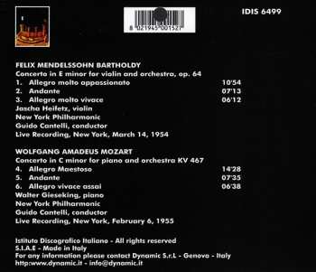 CD Wolfgang Amadeus Mozart: Concerto In E Minor For Violin & Orchestra Op. 64 / Concerto No. 21 In C Minor For Piano & Orchestra KV 467