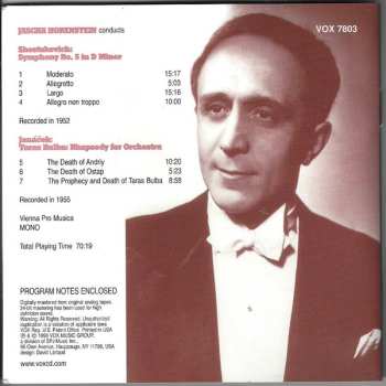 CD Jascha Horenstein: Jascha Horenstein Conducts