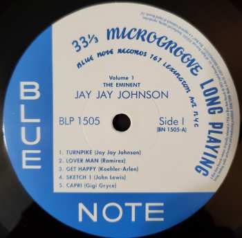 LP J.J. Johnson: The Eminent Jay Jay Johnson, Vol. 1