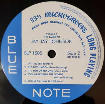 LP J.J. Johnson: The Eminent Jay Jay Johnson, Vol. 1