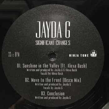 2LP Jayda G: Significant Changes