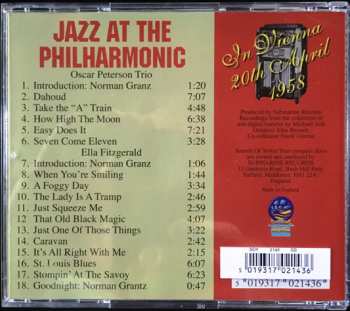 CD Ella Fitzgerald: Konzerthaussaal Vienna 20th Of April 1958