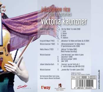 CD Viktoria Kaunzner: Ja(zz)smine Rice - Violin Mysteries