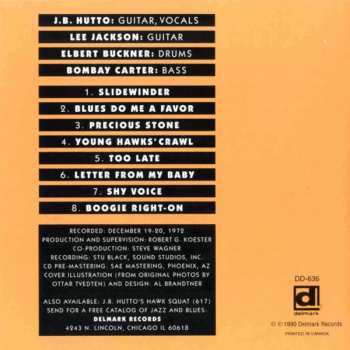 CD J.B. Hutto & The Hawks: Slidewinder