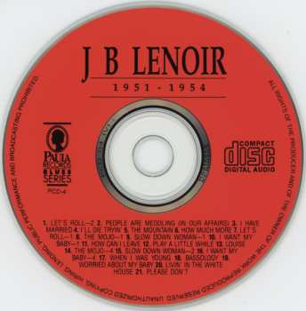 CD J.B. Lenoir: 1951 - 1954 His J.O.B. Recordings