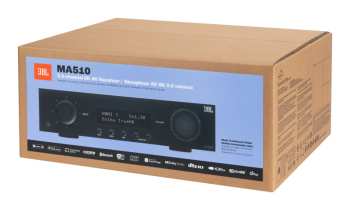 Audiotechnika JBL MA510 - Av Zesilovač 5.2, 75 W, 8k, Wi-fi, Bluetooth, Dolby Vision - Černý