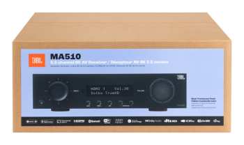 Audiotechnika JBL MA510 - Av Zesilovač 5.2, 75 W, 8k, Wi-fi, Bluetooth, Dolby Vision - Černý