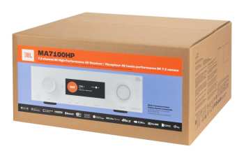 Audiotechnika JBL MA7100HP - AV receiver 7.2, 125 W, 8K, Wi-Fi, Bluetooth, Dolby Atmos + Vision - Bílá