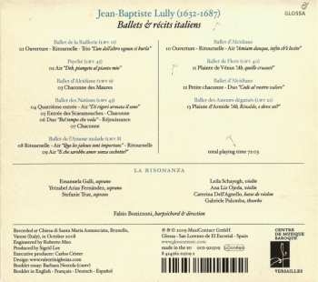 CD Jean-Baptiste Lully: Ballets & Récits Italiens
