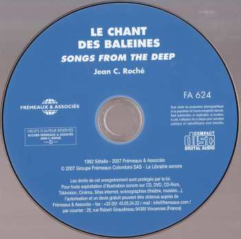 CD Jean C. Roché: Le Chant Des Baleines / Songs From The Deep