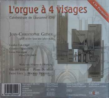 CD Jean-Christophe Geiser: L'orgue à 4 Visages