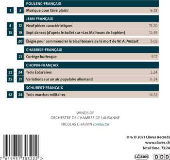 CD Orchestre De Chambre De Lausanne: Works For Winds
