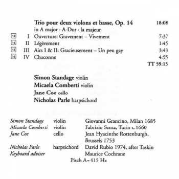 CD Simon Standage: Leclair
