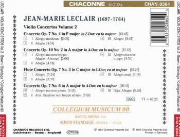 CD Simon Standage: Violin Concertos Volume II