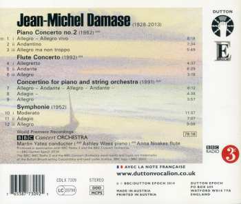CD Jean-Michel Damase: Symphonie, Piano & Flute Concertos