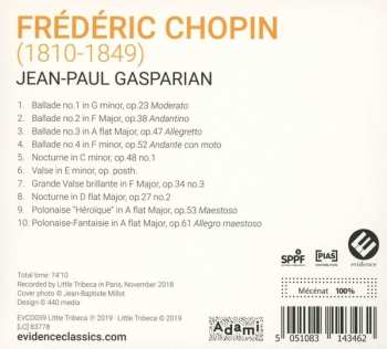 CD Frédéric Chopin: 4 Ballads, Polonaises, Waltzes, Nocturnes