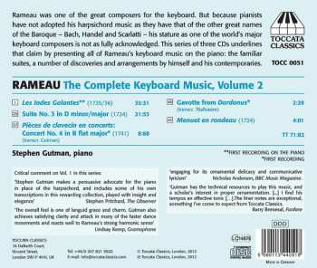 CD Jean-Philippe Rameau: The Complete Keyboard Music Volume 2