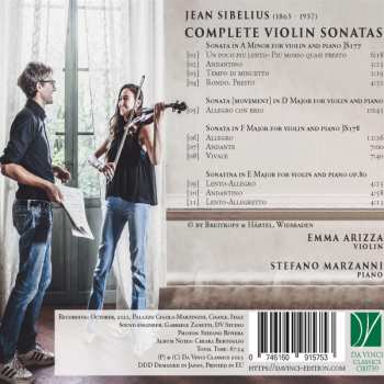 CD Jean Sibelius: Complete Violin Sonatas