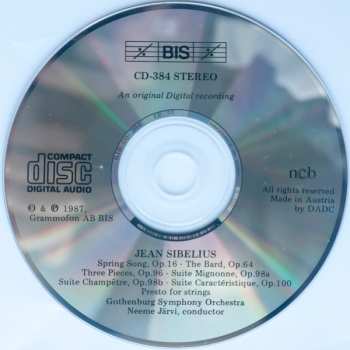 CD Göteborgs Symfoniker: Spring Song / The Bard