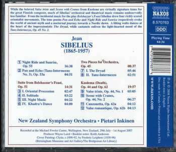 CD Jean Sibelius: Night Ride And Sunrise / Belshazzar's Feast / Kuolema