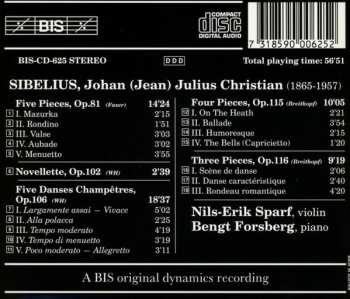 CD Jean Sibelius: Music For Violin And Piano, Volume 2