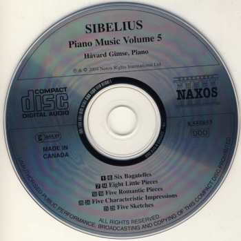 CD Jean Sibelius: Piano Music Volume 5: Piano Miniatures