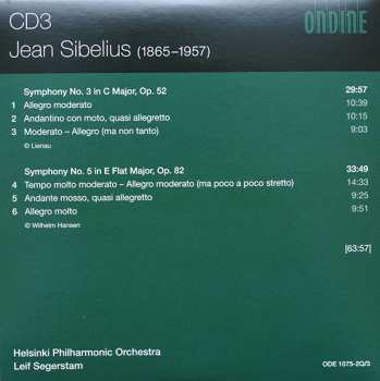 4CD/Dobozkészlet Jean Sibelius: Sibelius Complete Symphonies • Violin Concerto • Finlandia